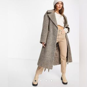 ASOS maxi long winter fall jacket trench coat